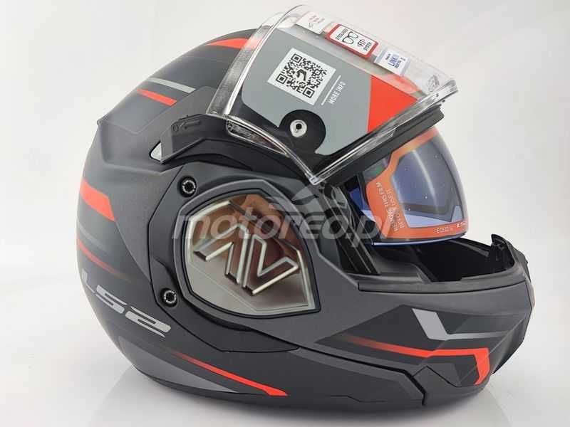 WYPRZEDAŻ Kask Szczękowy Blenda LS2 FF906 ADVANT Kuka Mat Black Red