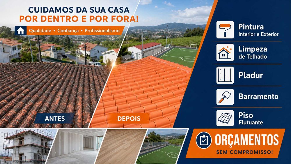 Especialista em Telhados – Reparação, Pintura e Reestruturação Completa