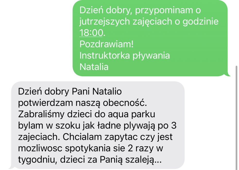 Nauka pływania, terapia w wodzie, duże doswiadczenie