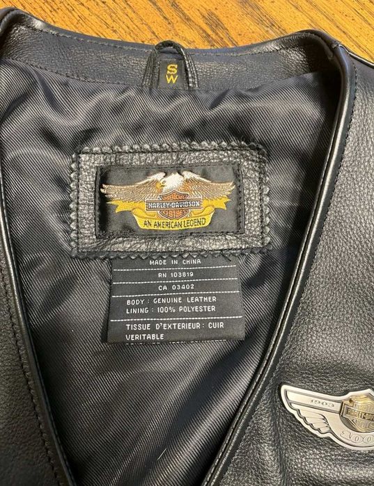 Colete Harley Davidson centenário 100th senhora tamanho S