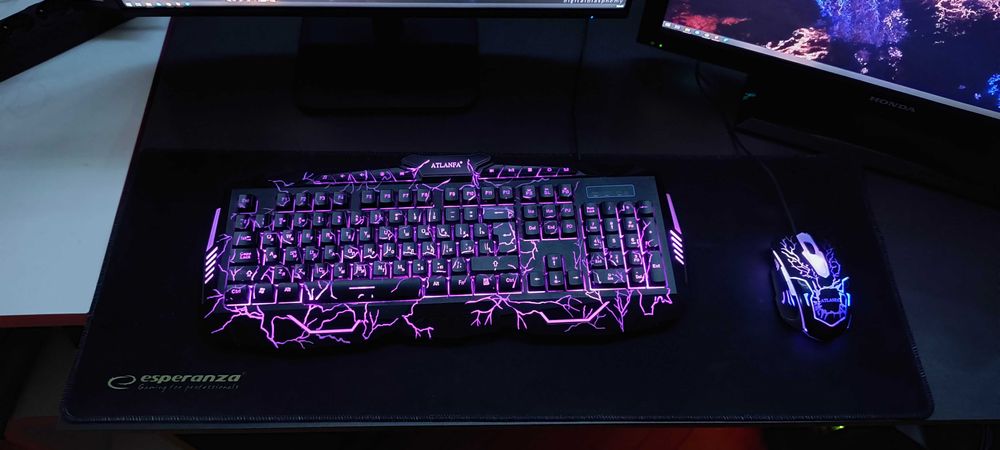 ПОЛНЫЙ ИГРОВОЙ НАБОР! ПК + 2 монитора + RGB периферия + кресло + стол