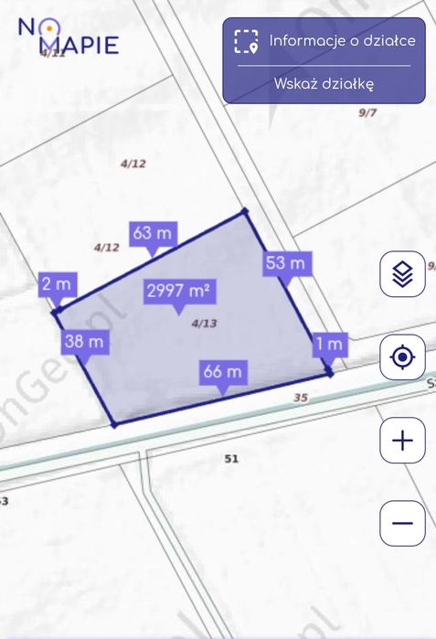 Działka z warunkami zagrodowa   3000m² - Kniewo