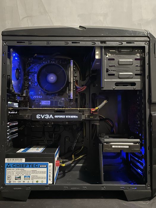 Ryzen 5 2600 | GTX 1070Ti | 16GB DDR4 | 120GB+500GB | 650W Ігровий ПК
