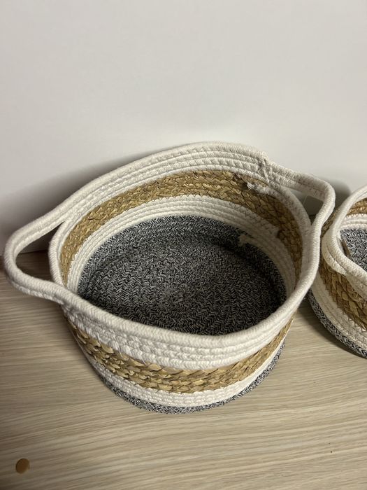 Zestaw 2 koszyków dekoracyjnych nr.6860