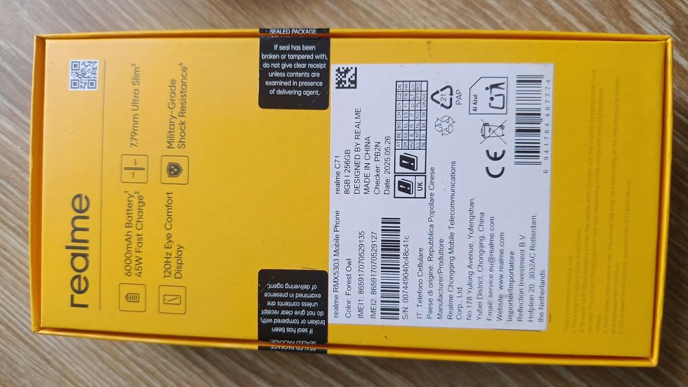 Realne C71  8/256  na gwarancji