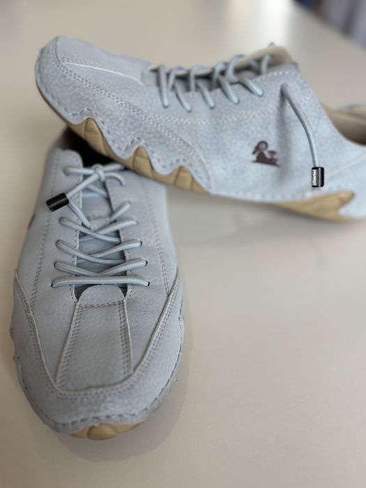 Mokasyny blekitne meskie