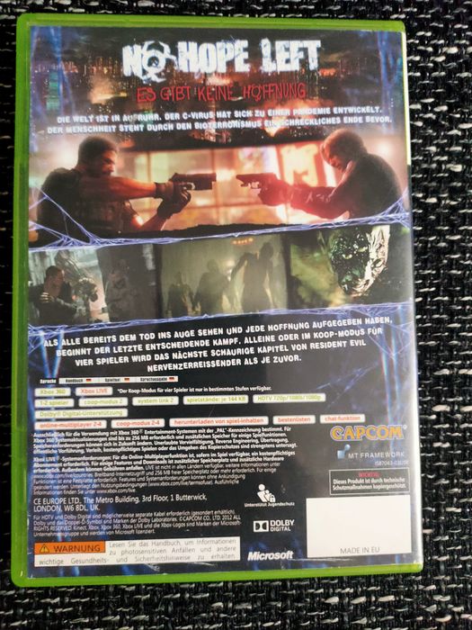 Resident Evil 6 Xbox 360