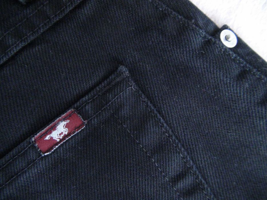 MUSTANG spodnie dżinsowe czarne 32/34 - M/L
