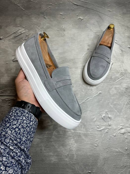 Мужские лоферы мокасины 40-45 замша