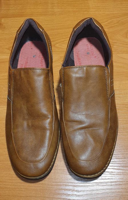 Brązowe mokasyny  Y.LLI BARCCINI, stan BDB, rozm. 44 (dł. wkł. 29 cm)