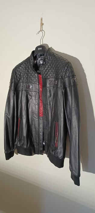 Kurtka  Philipp Plein skóra naturalna bardzo  duża rozm  3 x XL