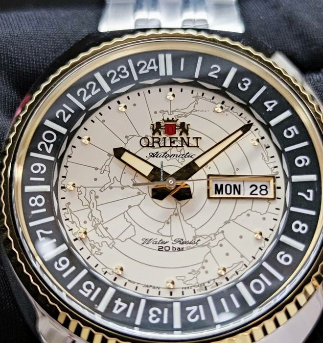 Orient Revival World Map Automatic RA-AA0E01S