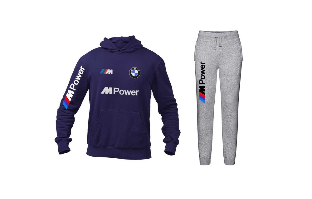 Fato de Treino BMW M Performance (Hoodie + Calça) | Feito à Mão