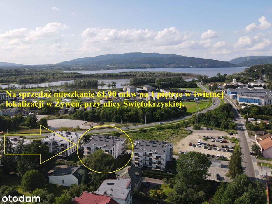 Mieszkanie 61,90 mkw na 1 piętrze w świetnej lokalizacji w Żywcu.