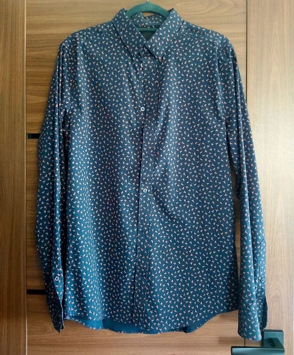 Granatowa Koszula Męska