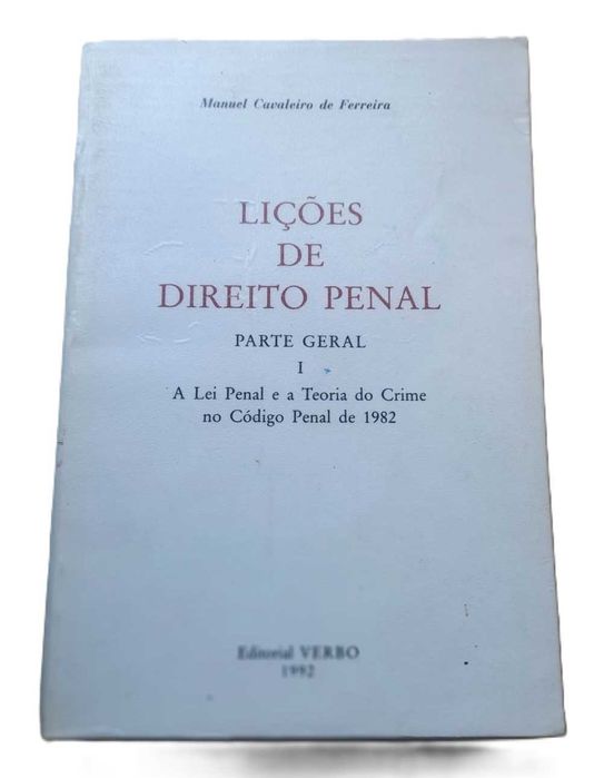 Lições de Direito Penal, de Manuel Cavaleiro de Ferreira