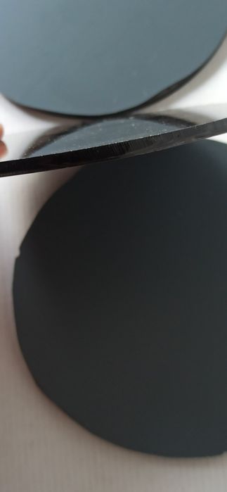 Szkło lustrzane 3 szt 11,5cm x4mm grafit, brąz.