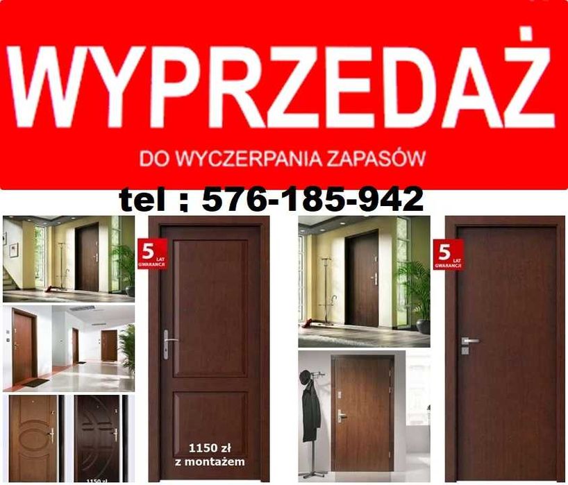 wejściowe drzwi akustyczne z montażem, ZEWNĘTRZNE WYPRZEDAŻ