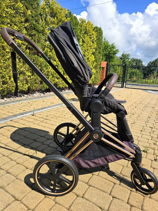 Cybex Priam – Stylowy Czarny  | Stan Bardzo Dobry | Zestaw 2w1