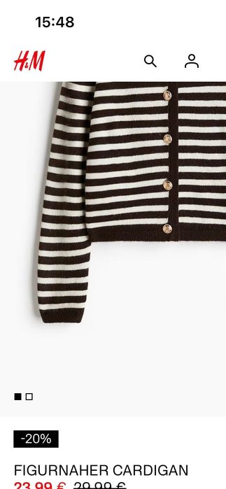 Кардиган у смужку h&m