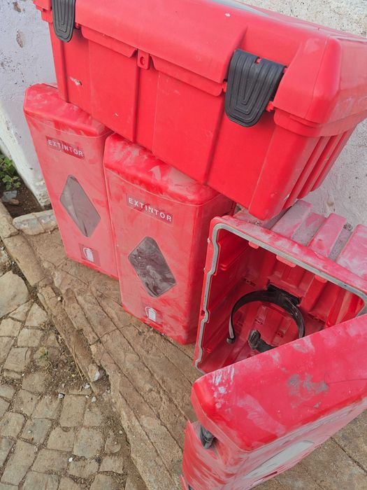 Caixa PVC plastico para extintor