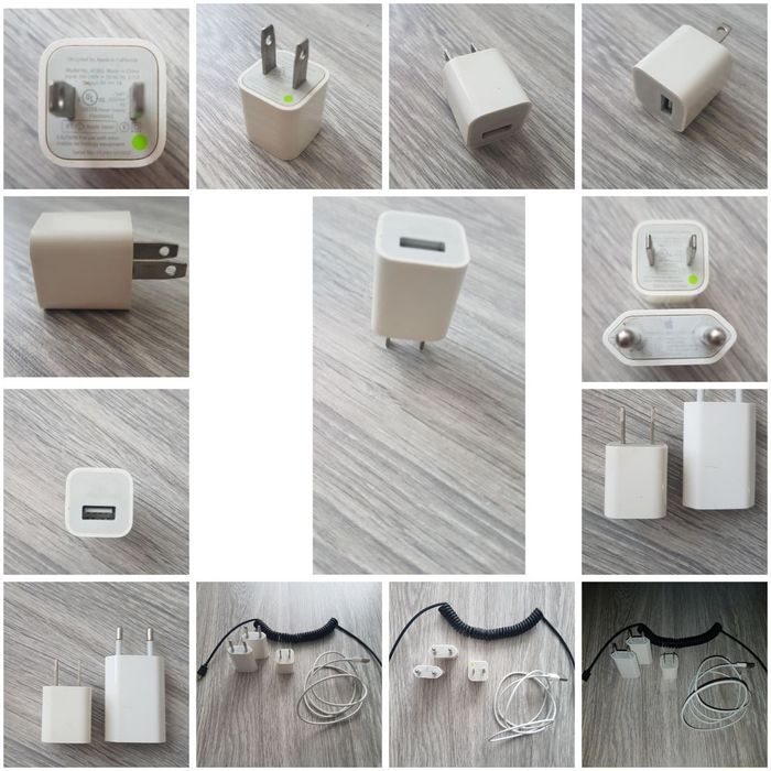 Полный комплект зарядного устройства для Айфон / iPhone - шнуры, блоки