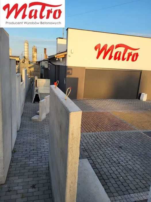 Mur oporowy typu L, mury oporowe elki 200X200 prefabrykat muru elka