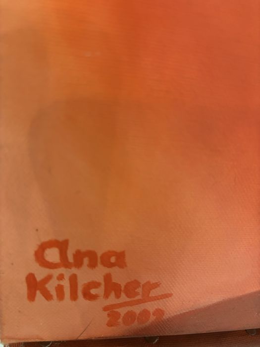 Quadro decorativo pintado a óleo