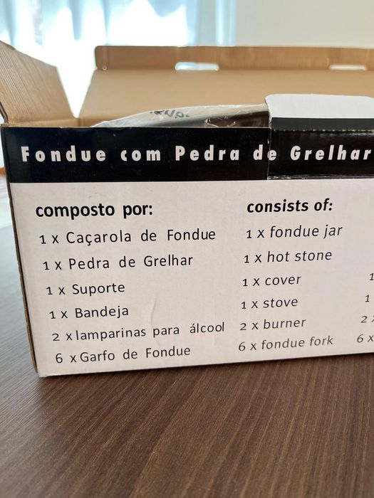 Fondue de pedra a estriar