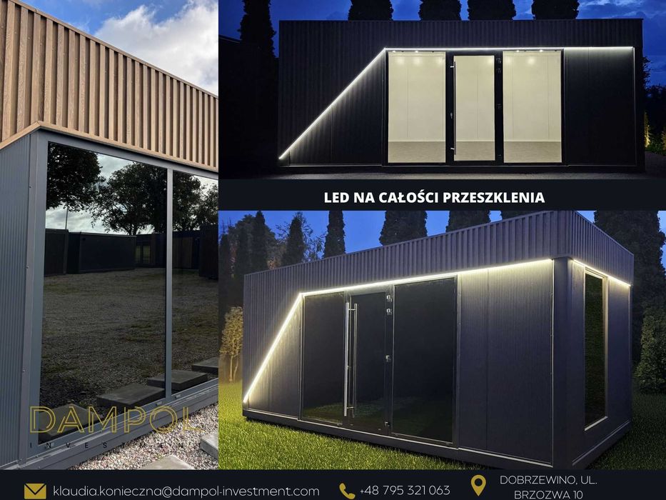 nowoczesny pawilon biurowy 21m2/ 7x3m /sklep/ kiosk