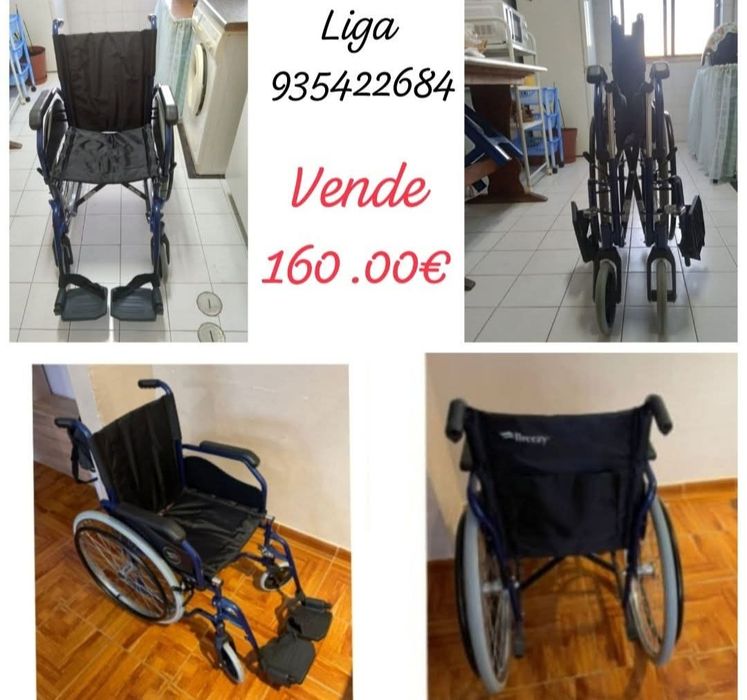 Cadeira de rodas, dobráveis nova