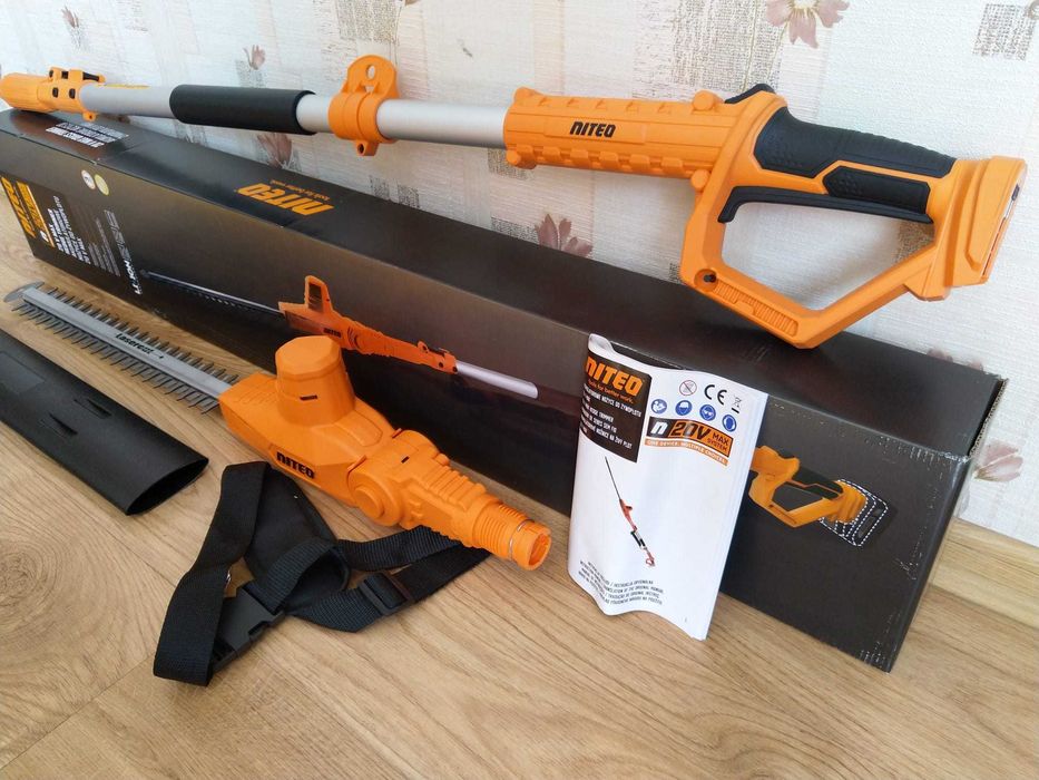 HIT Nożyce do żywopłotu 41cm akumulatorowe 20V z regulacją + pasek