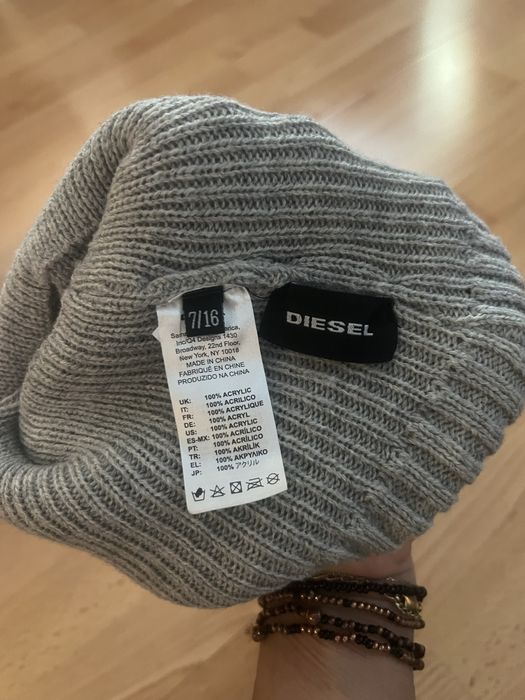 Czapka Diesel  kolor szary