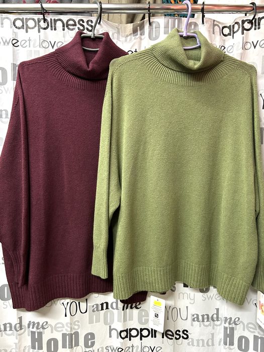 Костюм трикотажный вязанныйй с брюками палаццо, натуральный, Италия