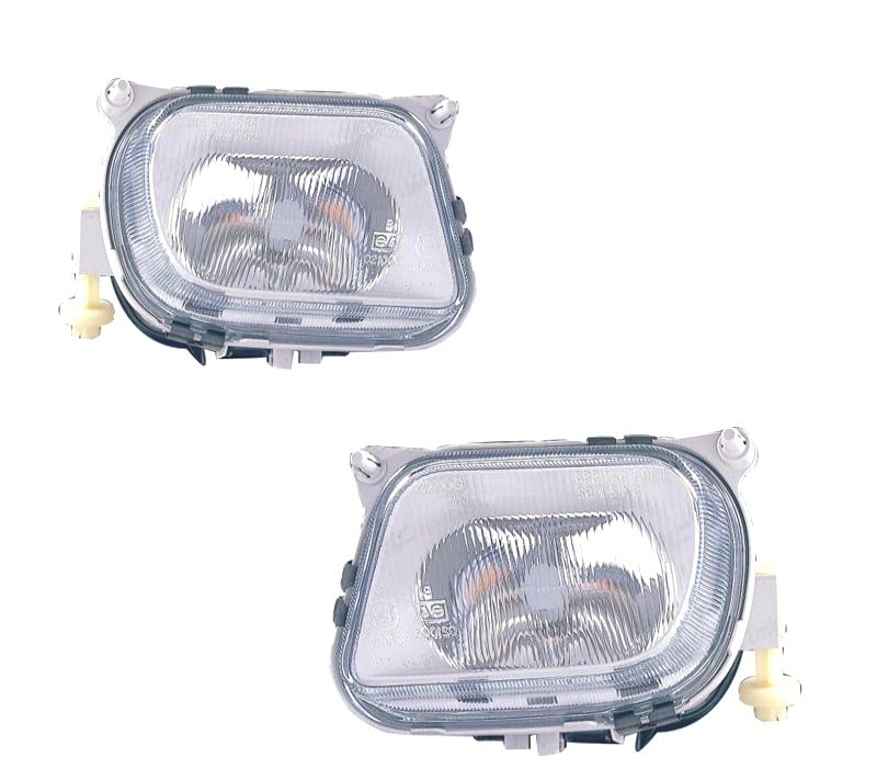 FARÓIS DE NEVOEIRO MERCEDES CLASSE E W210 95-99 VIDRO CLARO