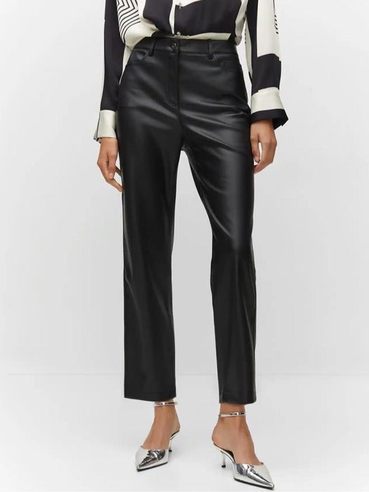 Штани Mango зі штучної шкіри 40 розмір