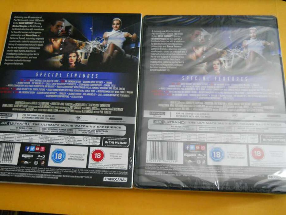 Basic Instinct Nagi Instynkt 4K + Blu Ray w.ENG