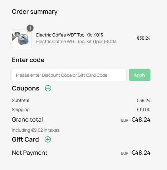 Kit BAMBU LAB - Electric Coffee WDT Tool Kit-K013 - Novo em caixa