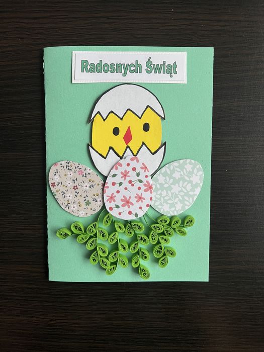 Kartka kurczaczek, ręcznie robiona, na zamówienie