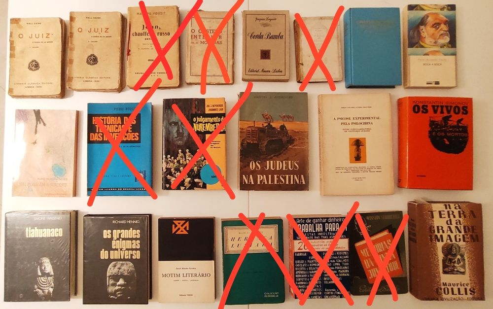 Lote de livros variados