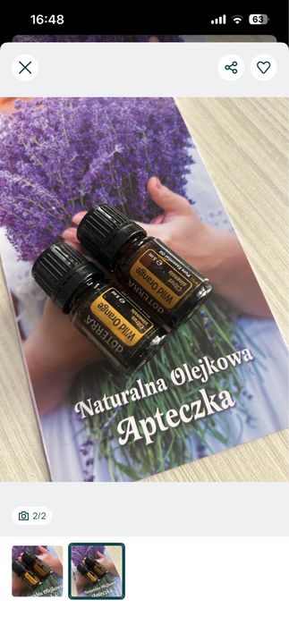 Pomarsnczowe olejki Doterra 2szt.