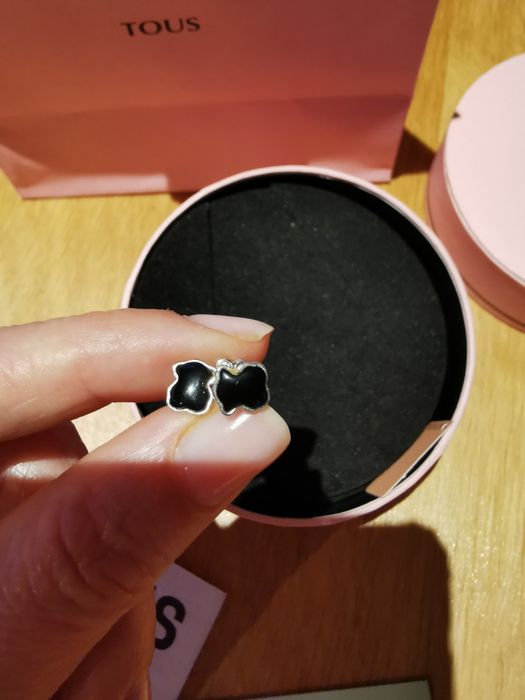 Tous oryginalne kolczyki misie onyx certyfikat