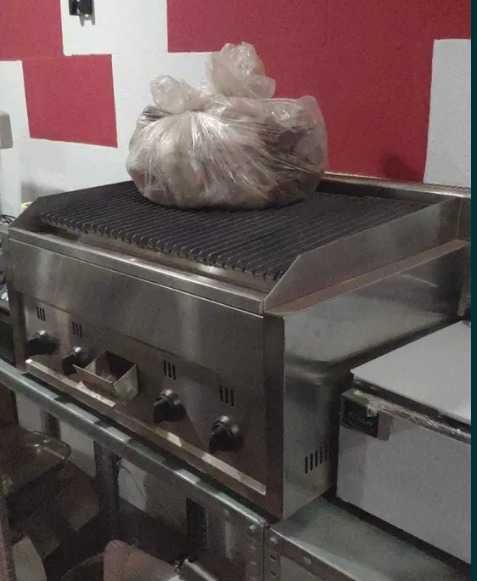 Grelhador a Gás Pedra Vulcânica NOVO