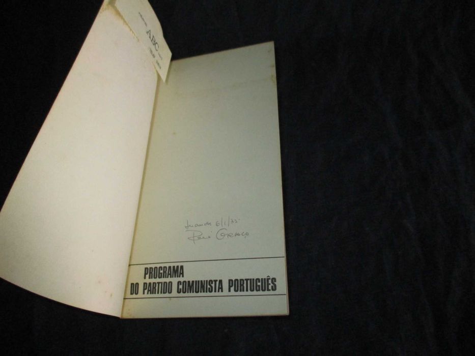 Livro PCP Programa do Partido Comunista Português 1974