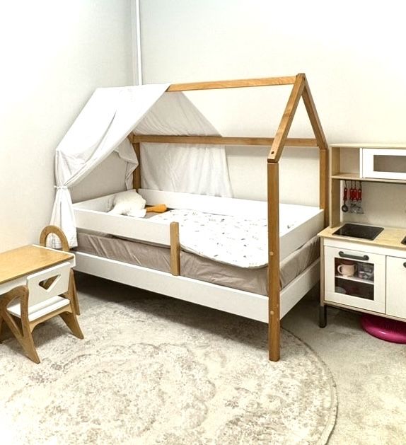 Ліжко дитяче будиночок кровать домик дерево монтессорі 3 меблі
