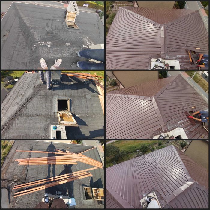 Malowanie dachu dachów elewacji krycie papą mycie czyszczenieGWARANCJA