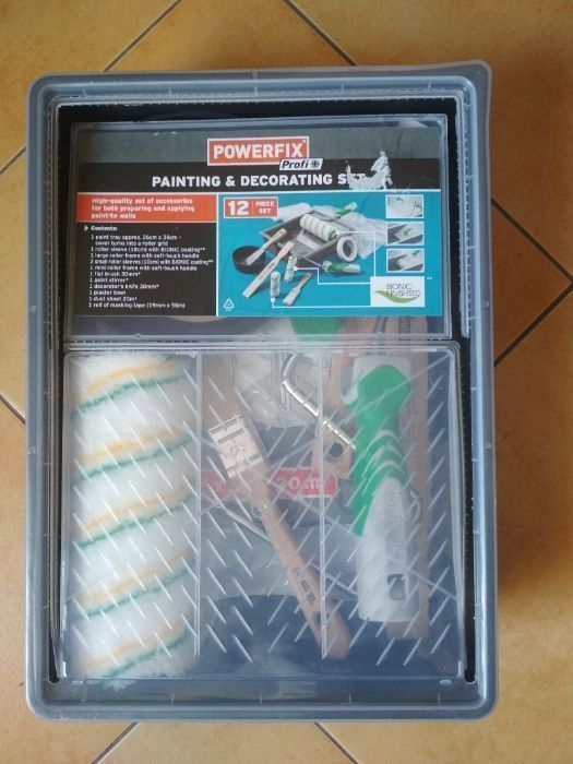 Малярный набор ГЕРМАНИЯ Powerfix® валик ванночка кисточка для покраски