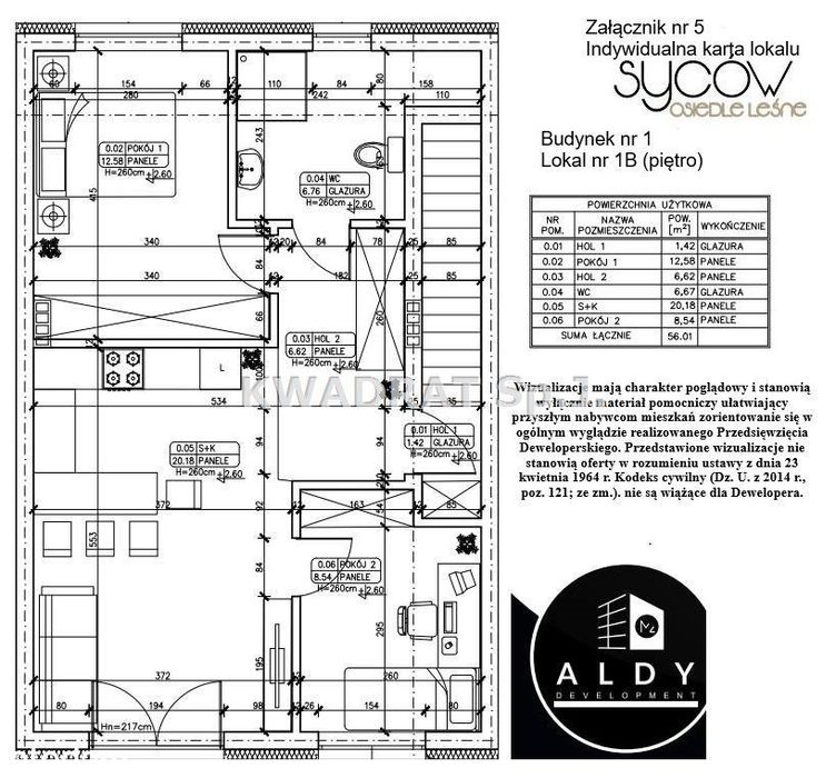 Nowe mieszkania 56 m2 - Syców Os. Leśne