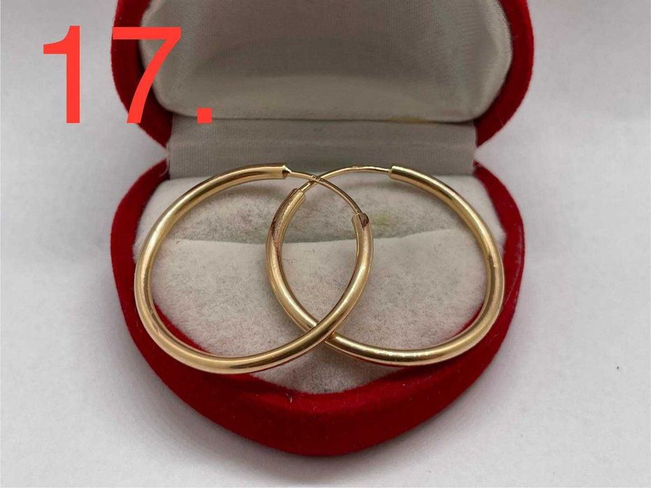 Złote Kolczyki pr.585 3,1g śr.2,8cm