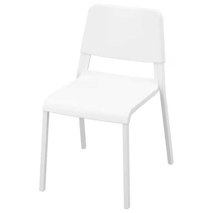 Mesa Multiuso + 4 Cadeiras Brancas IKEA - Ideal para Espaços Pequenos